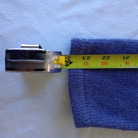 Croft & Barrow Women's Petite Medium Button Front Snowman Cardigan Winter Blue - Picture 9 of 9